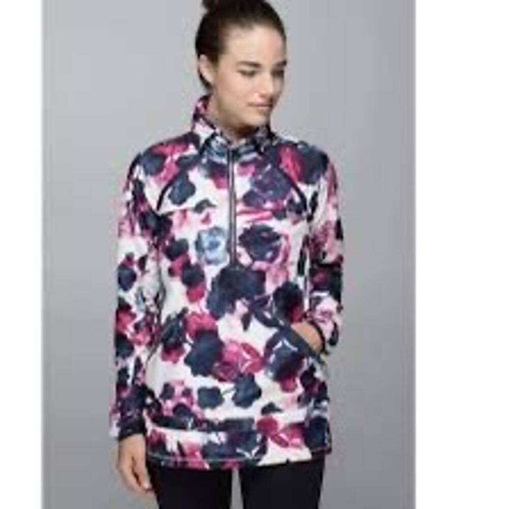 Lululemon Miss Misty Jacket – Inky Floral Ghost Inkwell Bumble Berry – Size 4